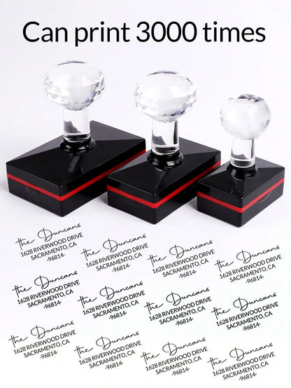 1pc Custom Text Return Address Stamps Self Inking, Personalized Stamps For Mailing, Office Supplies Seal, Customized Postage Stamps, Return To Sender Stamp, Black Name Stamp, Business Stamp