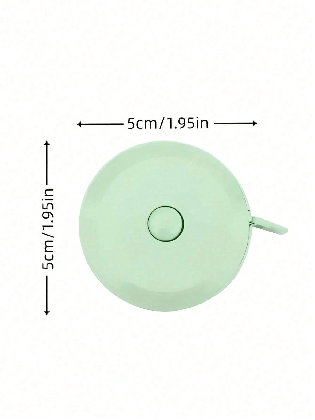 1pc Cute Mini Retractable Automatic Tape Measure, Soft Measuring Tape, Flexible Body Sewing Ruler Suitable For Tailoring Crafts. Tape Length 1.5m/60in, Compact And Portable, Double-Sided Scale, Multi