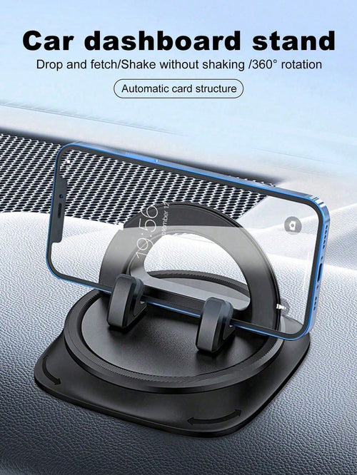 1pc Dashboard Navigation Bracket, Specialized Car Phone Holder Bracket, High-Grade Anti-Slip Mat Universal Fixation