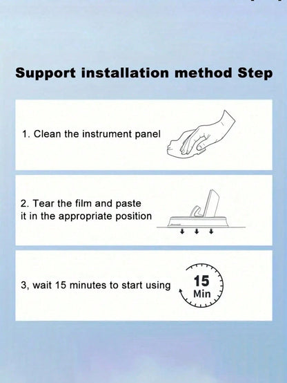 1pc Dashboard Navigation Bracket, Specialized Car Phone Holder Bracket, High-Grade Anti-Slip Mat Universal Fixation