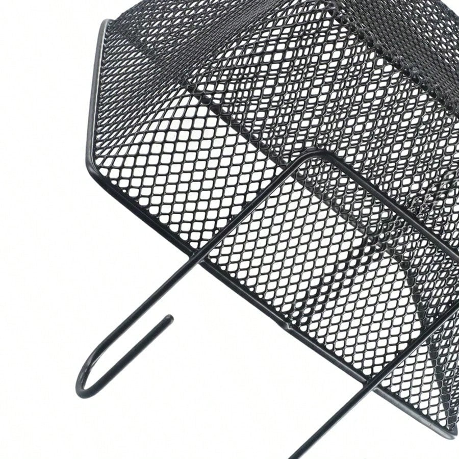 1pc E-Bike Metal Mesh Bike Basket Front Handlebar Shopping Storage 25x17x15CM E-Scooter Bicycle Front Handlebar Basket