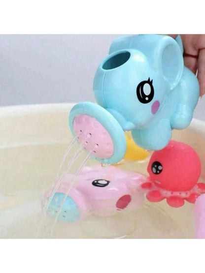 1pc Elephant Shaped Shower Sprinkler Toy, Children's Bathtub Toy, Baby Bath Toy, Bathtub Toy, 1 Year Old Baby Toy, Green