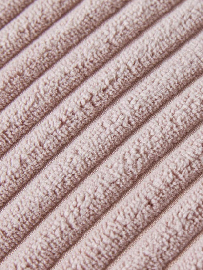 1pc Fabric Cushion Cover, Minimalist Pink Pompom Decor Decorative Throw Pillow Case Without Filler For Sofa