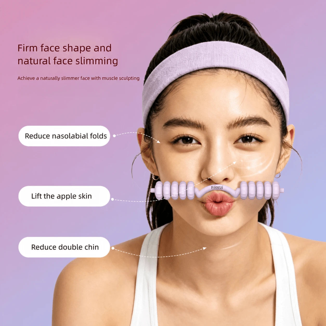 1PC Facial Yoga Dumbbell, Jawline Contour Trainer, Create Smooth Jawline And Natural Slim Face; Adjustable Weight Suitable For Various Stages Of Facial Muscle Exercise Needs
