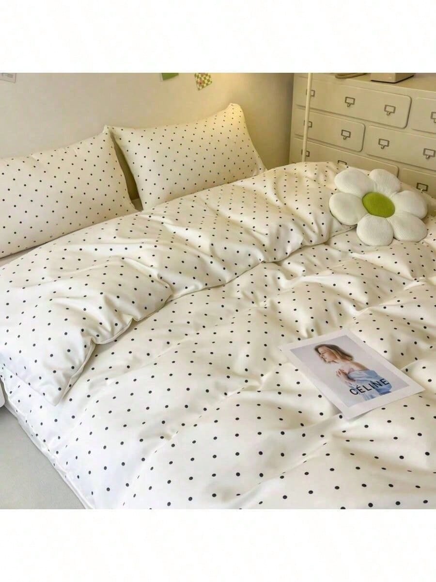 1pc Floral Pattern Duvet Cover, Soft & Breathable Microfiber Fabric With Special Washing Technique, Comfortable Like Touching Clouds, Suitable For Summer