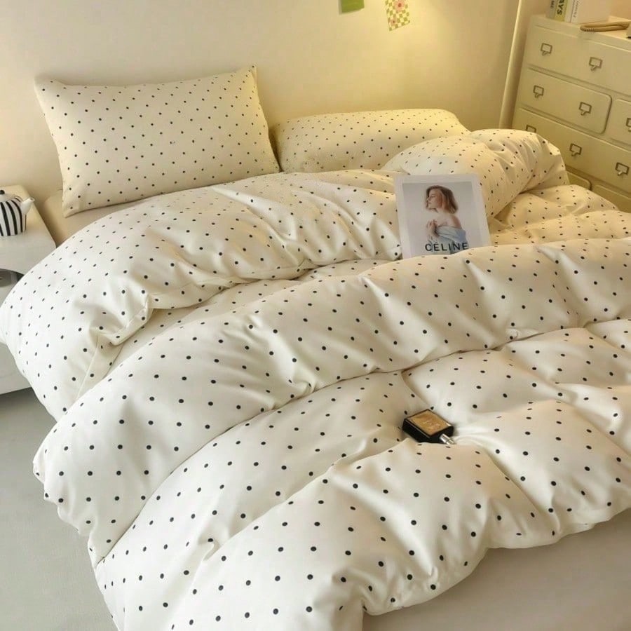 1pc Floral Pattern Duvet Cover, Soft & Breathable Microfiber Fabric With Special Washing Technique, Comfortable Like Touching Clouds, Suitable For Summer