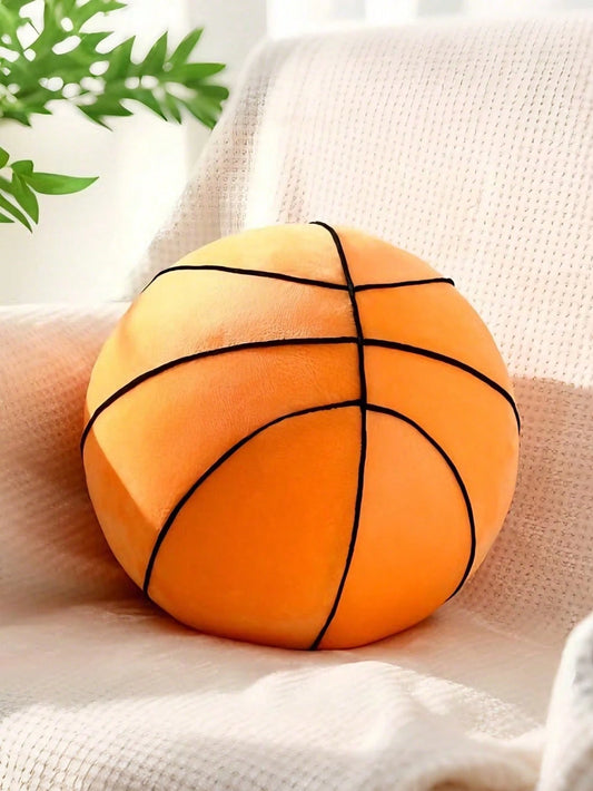 1pc Football Throw Pillow, Sofa Cushion, Football Basketball Round Soft Pillow, Bedroom Decor, Room Decor, Party Gift, Outdoor Garden Cushions, Summervibes, Thanksgiving Halloween Gifts