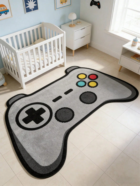 1pc Game Controller Shaped Rug, Cute Gaming Mat, Decorative Carpet, Bedroom Decor, Small Rug, Carpet, Home Decor, Outdoor Rug, Washable Rug, Graduation/Mother's Day Gift