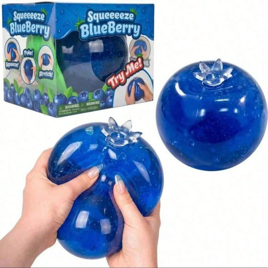 1pc Giant Blueberry Squishy Toy Jelly Texture Slow Rebound Desktop Decor Stress Relief For Birthday Easter Halloween Christmas Party Gift Dumpling Style Random Style & Packaging