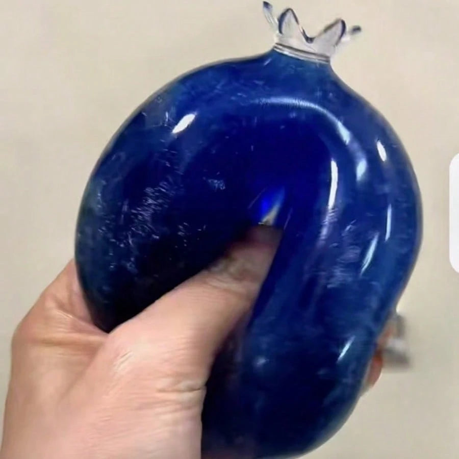 1pc Giant Blueberry Squishy Toy Jelly Texture Slow Rebound Desktop Decor Stress Relief For Birthday Easter Halloween Christmas Party Gift Dumpling Style Random Style & Packaging