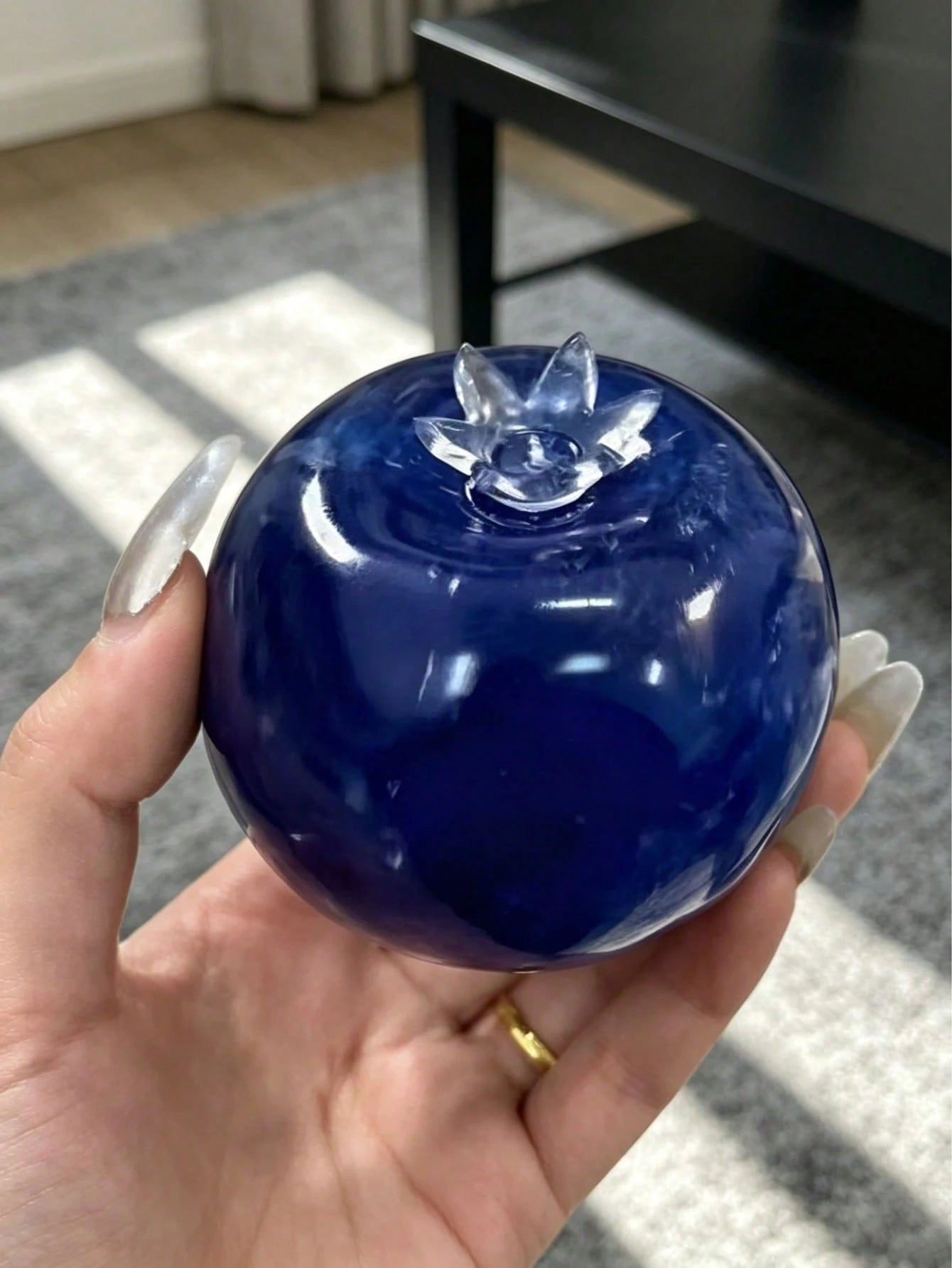 1pc Giant Blueberry Squishy Toy Jelly Texture Slow Rebound Desktop Decor Stress Relief For Birthday Easter Halloween Christmas Party Gift Dumpling Style Random Style & Packaging