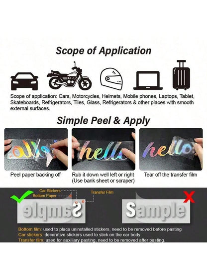 1pc Hand Heart Gesture Friendly Car Stickers Funny Vinyl Decal