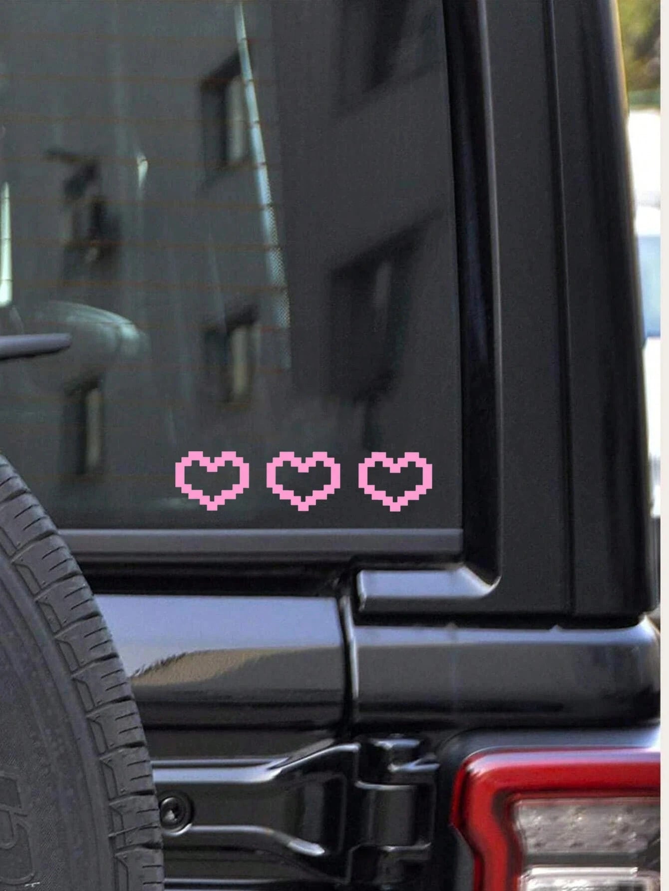 1pc Heart Pattern Car Sticker