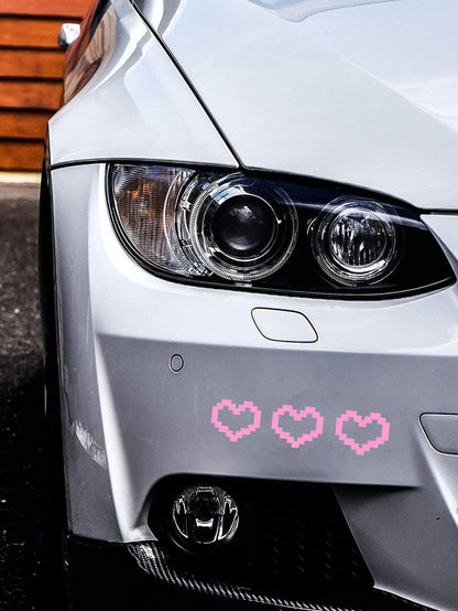 1pc Heart Pattern Car Sticker