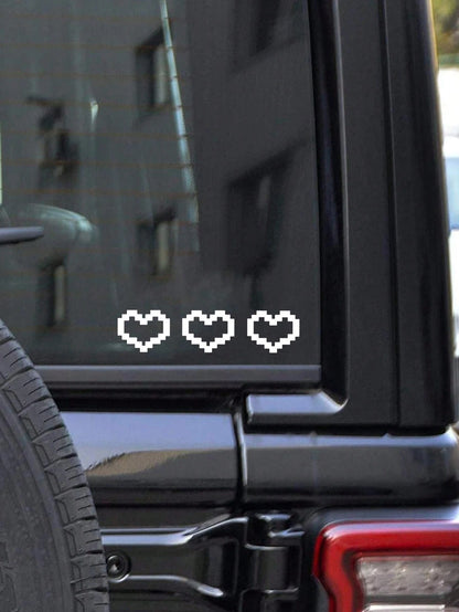 1pc Heart Pattern Car Sticker