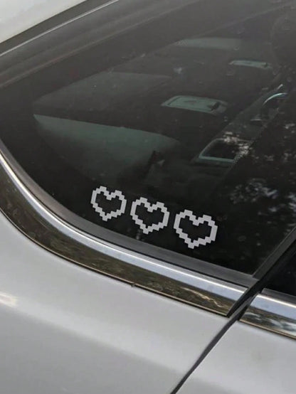 1pc Heart Pattern Car Sticker