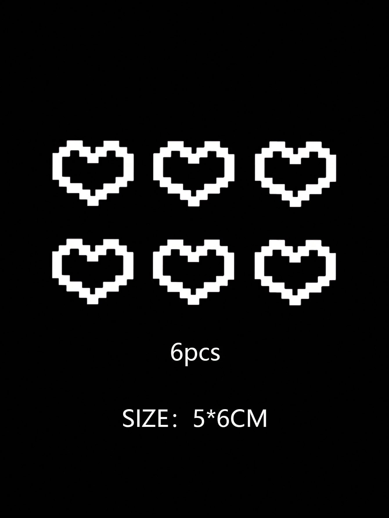 1pc Heart Pattern Car Sticker