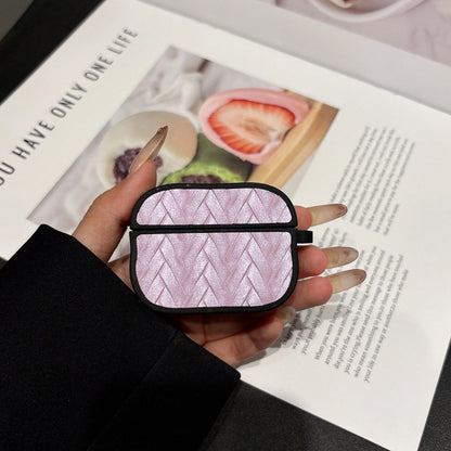 1pc Iridescent Woven Pattern Fashion Apple Earphone Protective Case, Scratch-Resistant, Wear-Resistant, Non-Fading, Strong Protection, Dust-Proof, Stylish And Beautiful, Suitable For Teenagers And You