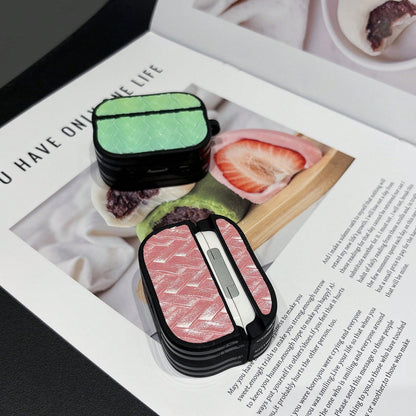 1pc Iridescent Woven Pattern Fashion Apple Earphone Protective Case, Scratch-Resistant, Wear-Resistant, Non-Fading, Strong Protection, Dust-Proof, Stylish And Beautiful, Suitable For Teenagers And You