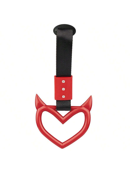 1pc JDM Demo Design Tsurikawa Handle Sticker, Bumper Trailer Hitch Decal For Car, Bus, Drift Accessory, Warning Label