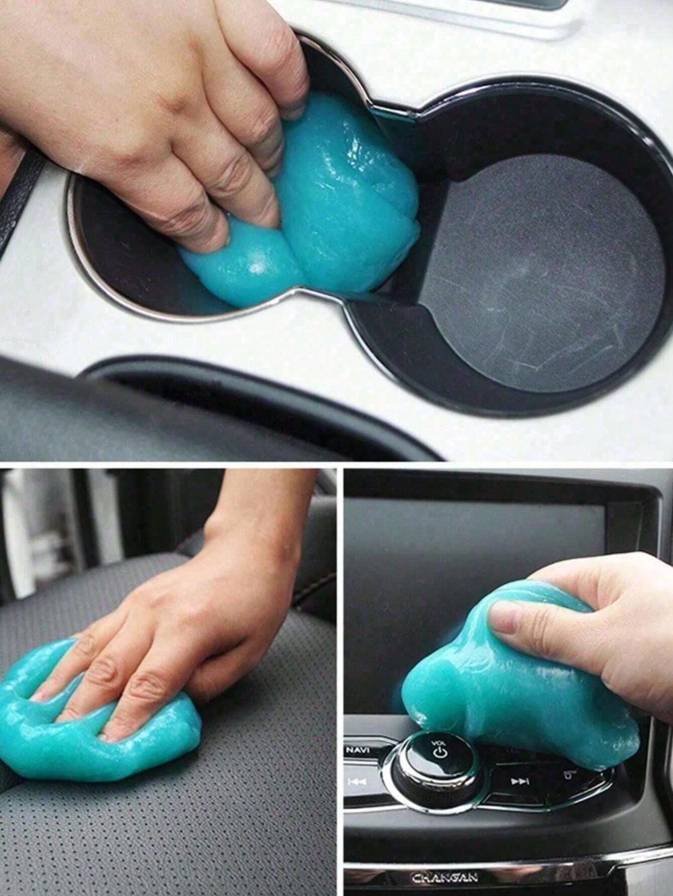 1pc Large Capacity Installation Multi Purpose Cleaning Soft Glue Car Cleaning Gel Dust Gap Cleaner Vent Interior Removal Keyboard Cleaner For Car Vent Computer Laptop Camera