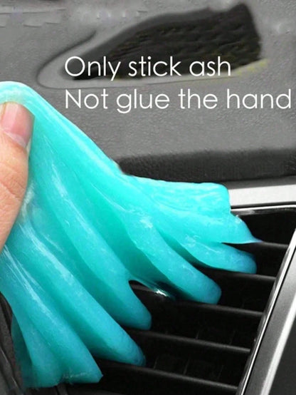 1pc Large Capacity Installation Multi Purpose Cleaning Soft Glue Car Cleaning Gel Dust Gap Cleaner Vent Interior Removal Keyboard Cleaner For Car Vent Computer Laptop Camera