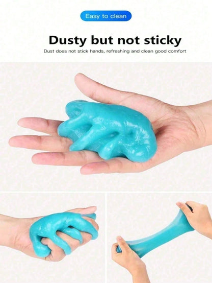 1pc Large Capacity Installation Multi Purpose Cleaning Soft Glue Car Cleaning Gel Dust Gap Cleaner Vent Interior Removal Keyboard Cleaner For Car Vent Computer Laptop Camera