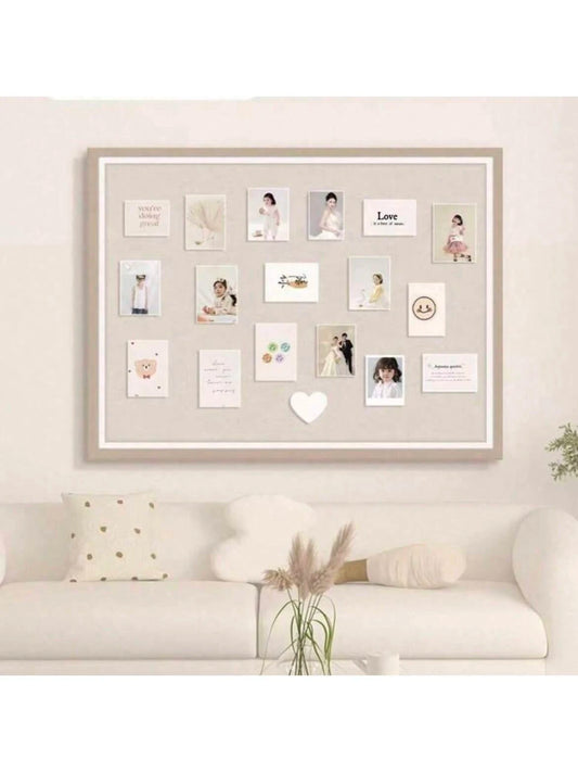1pc Large Multipurpose Felt Memo Board, Photo Display Board, Office & Home Decor Bulletin Board, No Drill Needed, Suitable For Home, Study, Office, Christmas & New Year Decoration, Photo Display, Mess