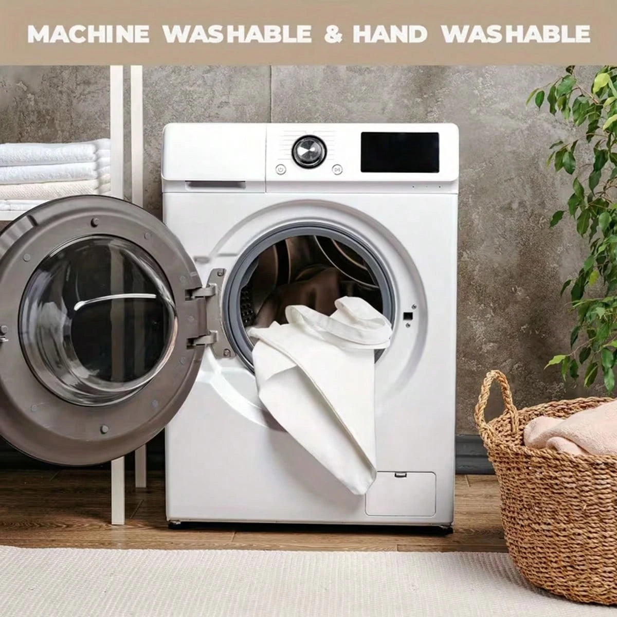 1pc Large School-Themed Bow & Book Print Canvas Tote Bag- Durable-Like Fabric Bookbag With Pencil & Heart Bow Design, White Reusable Grocery Bag For, Teachers, Students- Ideal Gift For School Suppl