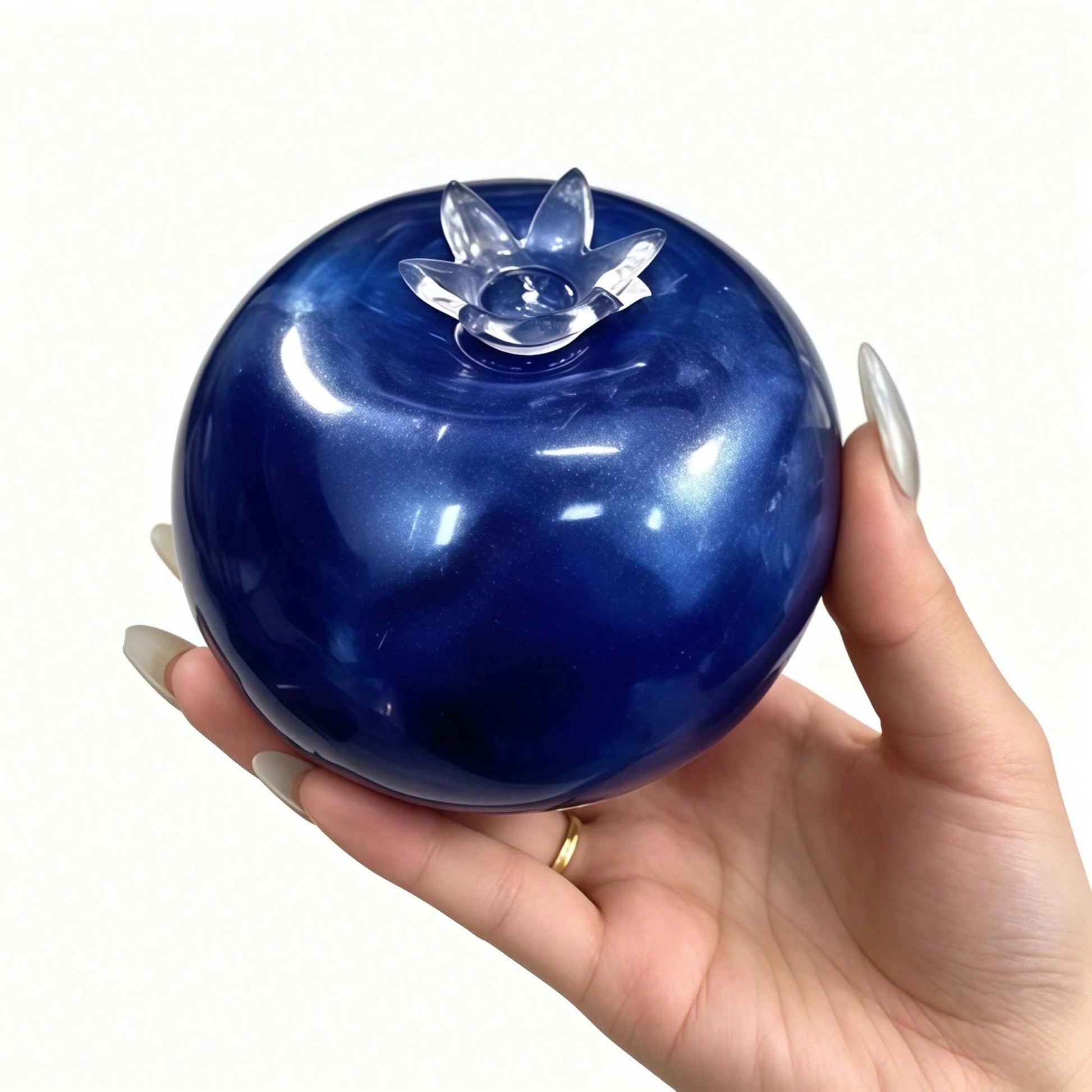 1pc Large Transparent Blueberry Squeeze Toy, Soft Rubber Slow Rebound Stress Relief Toy, Melojoy Low Rebound Tabasqueeze Viscous Sensation Toy, 5pcs Random Style And Color/ Kids Toys/ Soap/ Party B