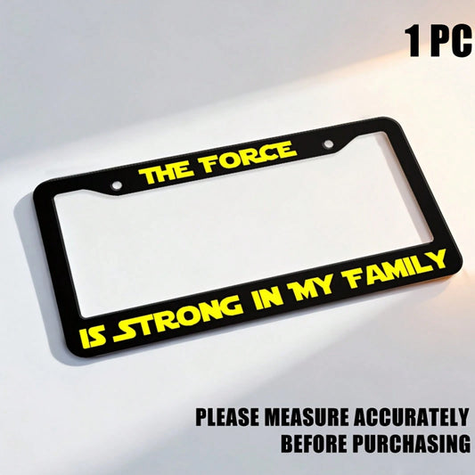 1pc Metal Car License Plate Frame, Waterproof And Easy To Clean, Suitable For American And Canadian Cars, Holiday Gift, Unisex, Dimensions: 31cm*16cm (12.2* 6.67inch )