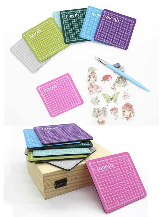 1pc Mini Colorful Cutting Mat, Ideal For Scrapbooking/Paper Crafting/Stamp Carving Back To School,Back To School,School Supplies