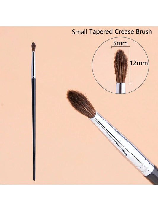 1pc Mini Pointed Eyeshadow Crease Brush, Horsehair Precision Tapered Small Crease Makeup Tool, Eyebrow Brush, Eyeshadow Brush, Brush,Giveaways