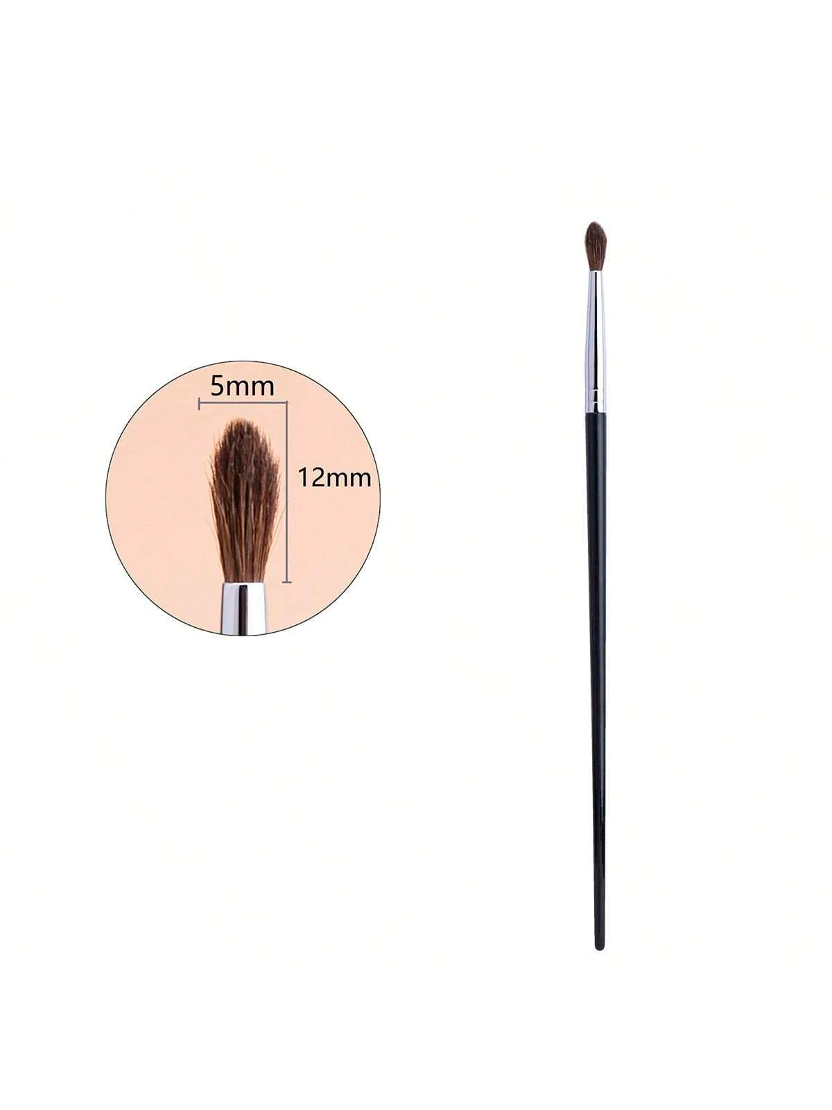 1pc Mini Pointed Eyeshadow Crease Brush, Horsehair Precision Tapered Small Crease Makeup Tool, Eyebrow Brush, Eyeshadow Brush, Brush,Giveaways