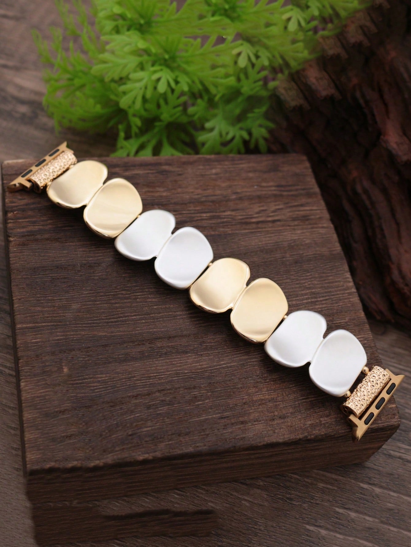 1pc Minimalist Elegant Sequin Bracelet Watch Band Compatible With Apple Watch, Fashionable Women's Elastic Chain Wristband For Apple Watch