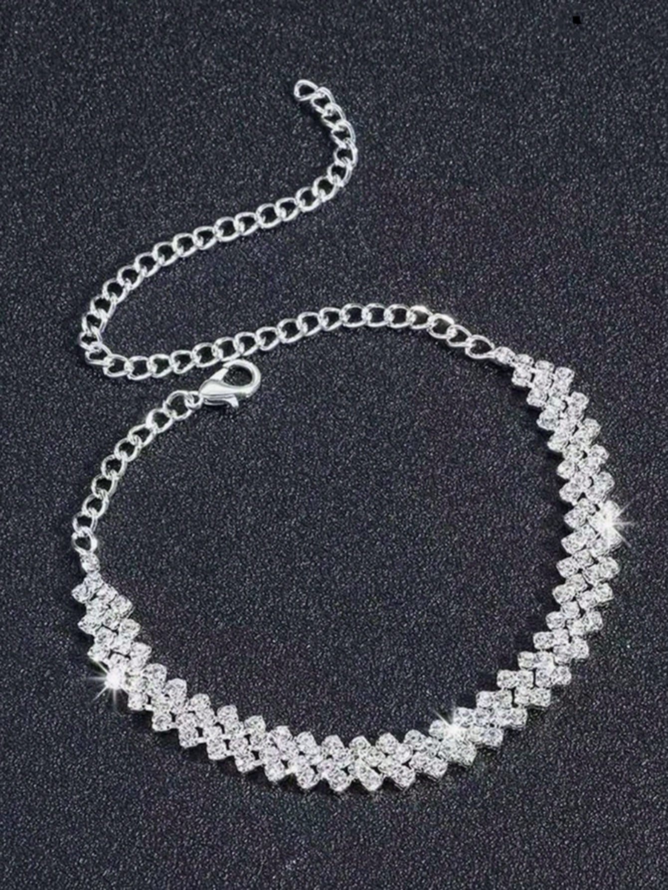 1pc Minimalist Style Cross Anklet, Versatile Cross Design, Suitable For Women's Daily Or Party Wear, Also Can Be Given As A Gift.