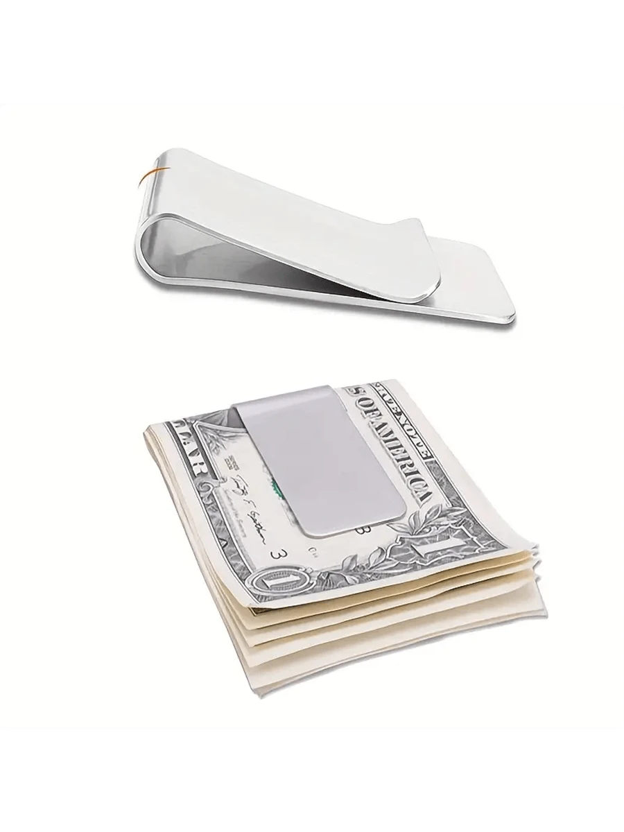 1pc Money Clip For Cash And Cards Money Holder Clip Minimalist Money Clips Stainless Steel Money Clip Card Holder Wallet Business Card Holder Credit Card Holder Women For Women For Men