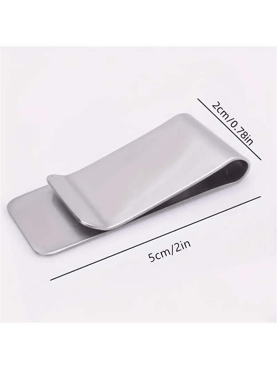 1pc Money Clip For Cash And Cards Money Holder Clip Minimalist Money Clips Stainless Steel Money Clip Card Holder Wallet Business Card Holder Credit Card Holder Women For Women For Men