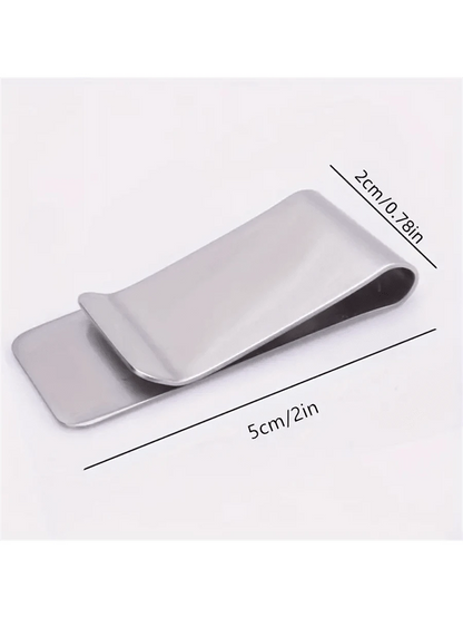1pc Money Clip For Cash And Cards Money Holder Clip Minimalist Money Clips Stainless Steel Money Clip Card Holder Wallet Business Card Holder Credit Card Holder Women For Women For Men