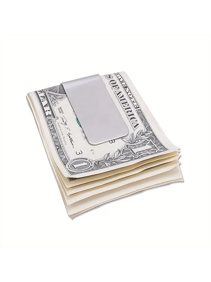1pc Money Clip For Cash And Cards Money Holder Clip Minimalist Money Clips Stainless Steel Money Clip Card Holder Wallet Business Card Holder Credit Card Holder Women For Women For Men