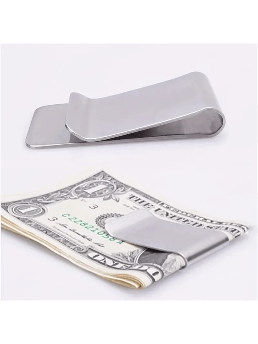 1pc Money Clip For Cash And Cards Money Holder Clip Minimalist Money Clips Stainless Steel Money Clip Card Holder Wallet Business Card Holder Credit Card Holder Women For Women For Men