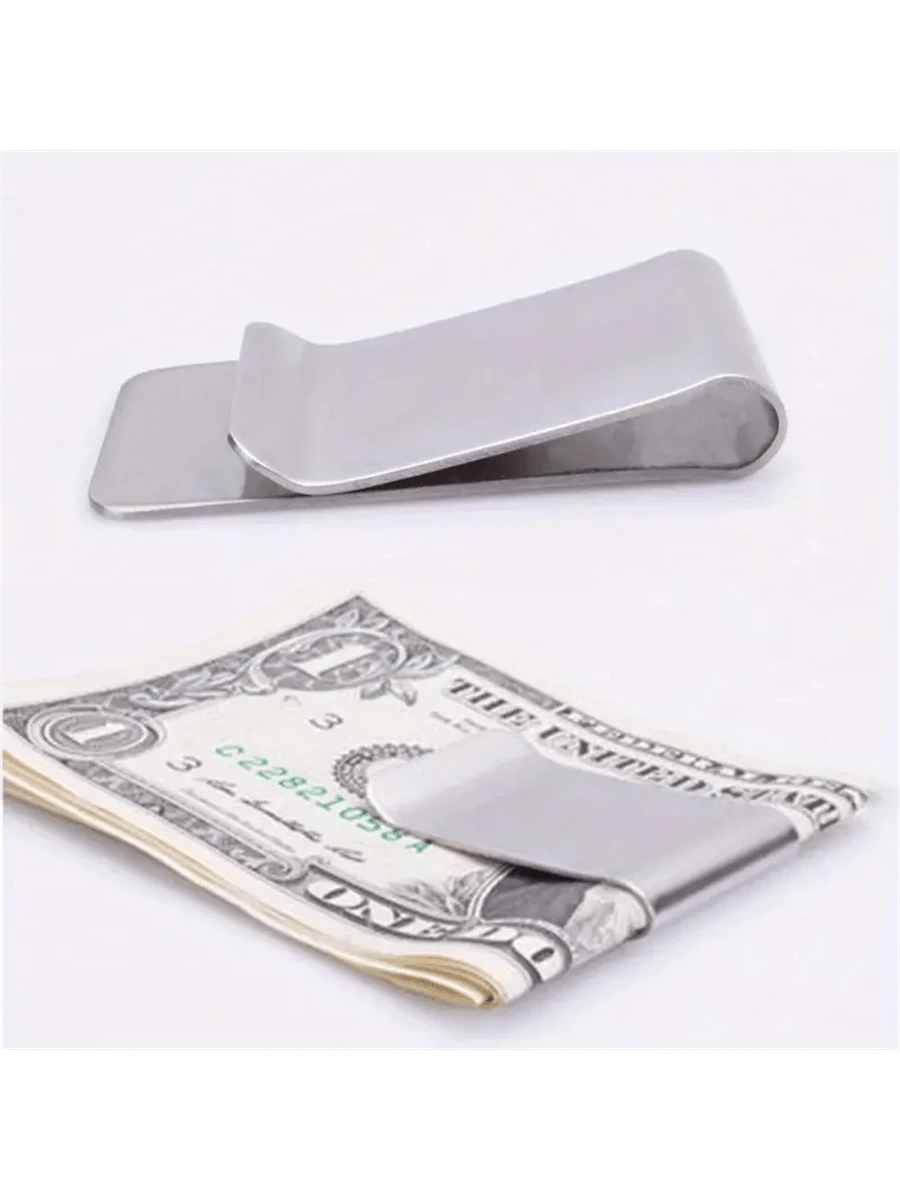 1pc Money Clip For Cash And Cards Money Holder Clip Minimalist Money Clips Stainless Steel Money Clip Card Holder Wallet Business Card Holder Credit Card Holder Women For Women For Men