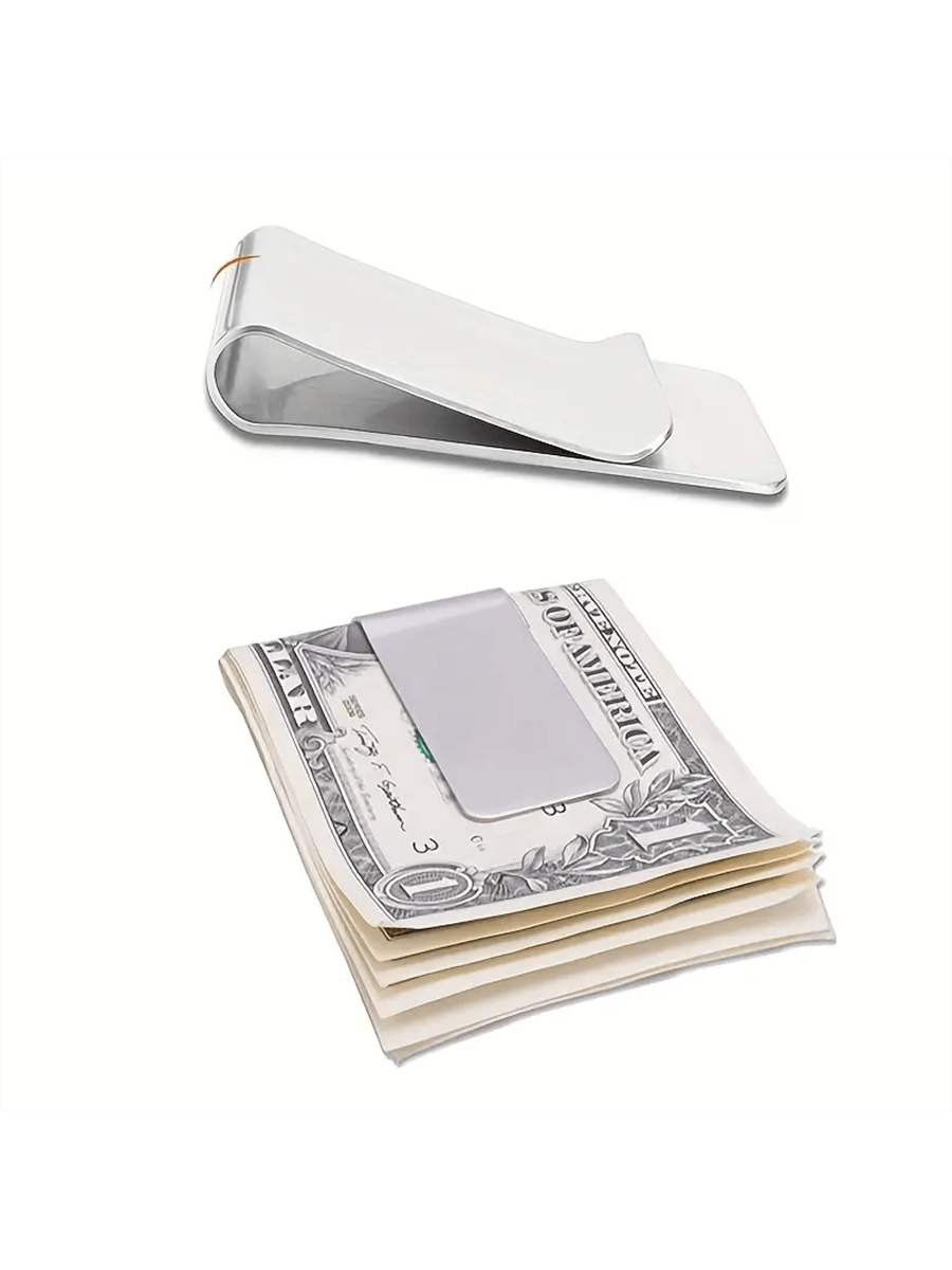 1pc Money Clip For Cash And Cards Money Holder Clip Minimalist Money Clips Stainless Steel Money Clip Card Holder Wallet Business Card Holder Credit Card Holder Women For Women For Men