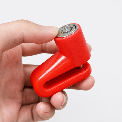 1pc Motorcycle/Bicycle Disc Brake Lock- Anti-Theft Manual Knob Lock, Suitable For Bicycle, Motorcycle, Electric Scooter, Tricycle, Corrosion-Resistant ABS/Zinc Alloy Material, Compact Design, Suitabl