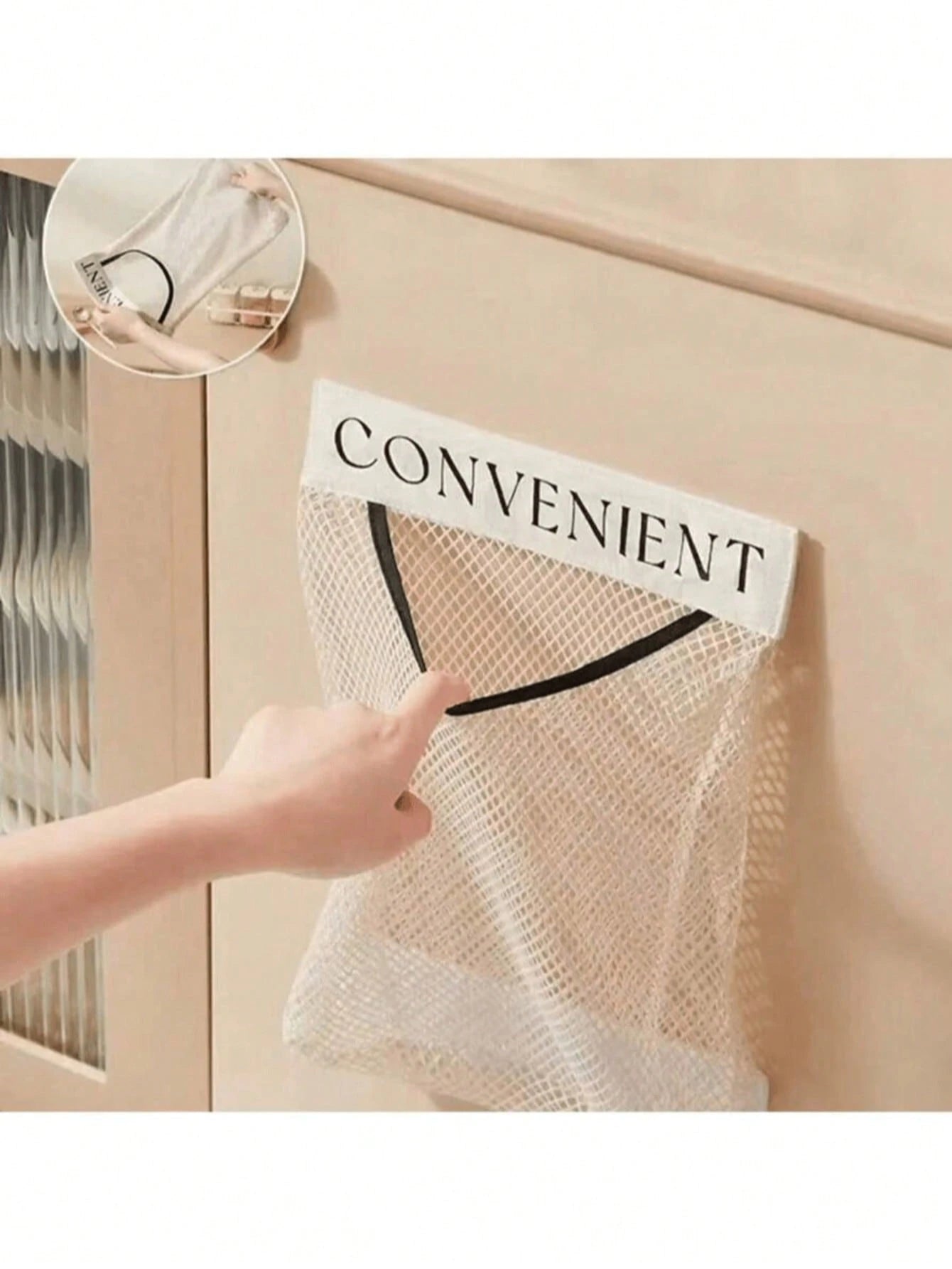 1pc Multi-Function Bag Dispenser, Portable Retractable Bag Holder, Reusable Wall-Mounted Shopping Bag/Trash Bag Storage Rack, Plastic Bag Storage Rack, Large Capacity Wall-Mounted Plastic Bag Holder