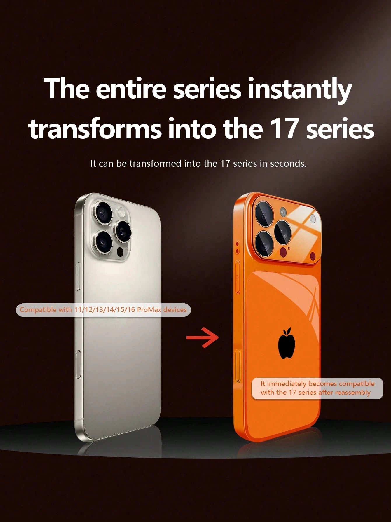 1pc New Business Style Minimalist Black Apple Logo Luxury Large Window Tempered Glass Camera Protection Phone Case Compatible With IPhone 17/17Pro/17ProMax/17Air/16/16Pro/16ProMax/16Plus/15/15Plus/15P