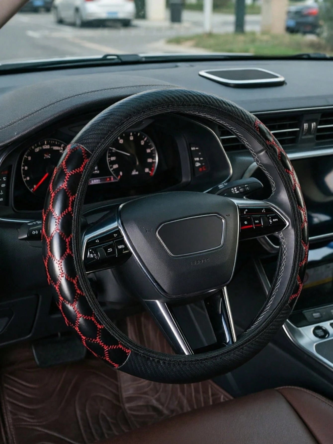1PC New Car Steering Wheel Cover Without Inner Ring, Popular All-Season Universal Steering Wheel