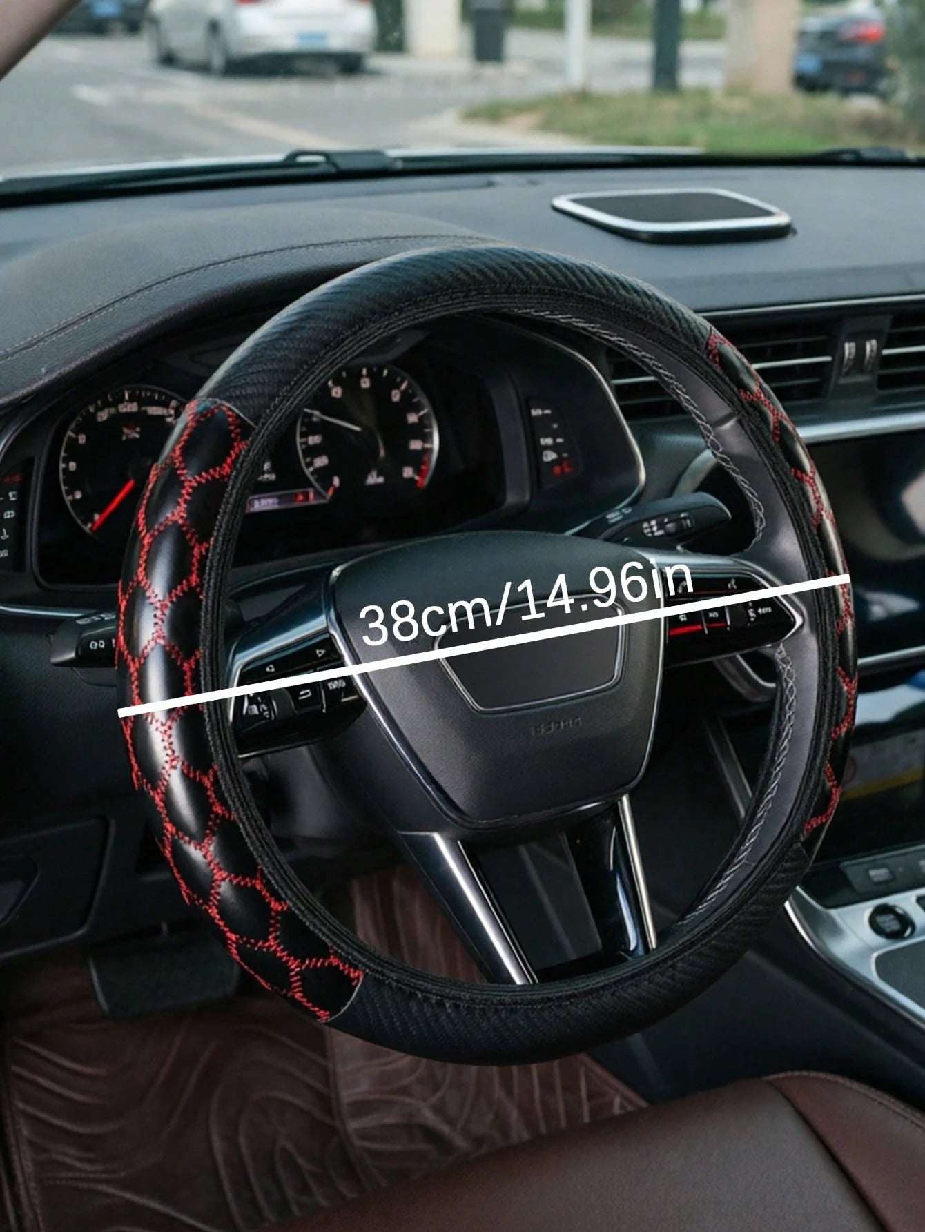 1PC New Car Steering Wheel Cover Without Inner Ring, Popular All-Season Universal Steering Wheel
