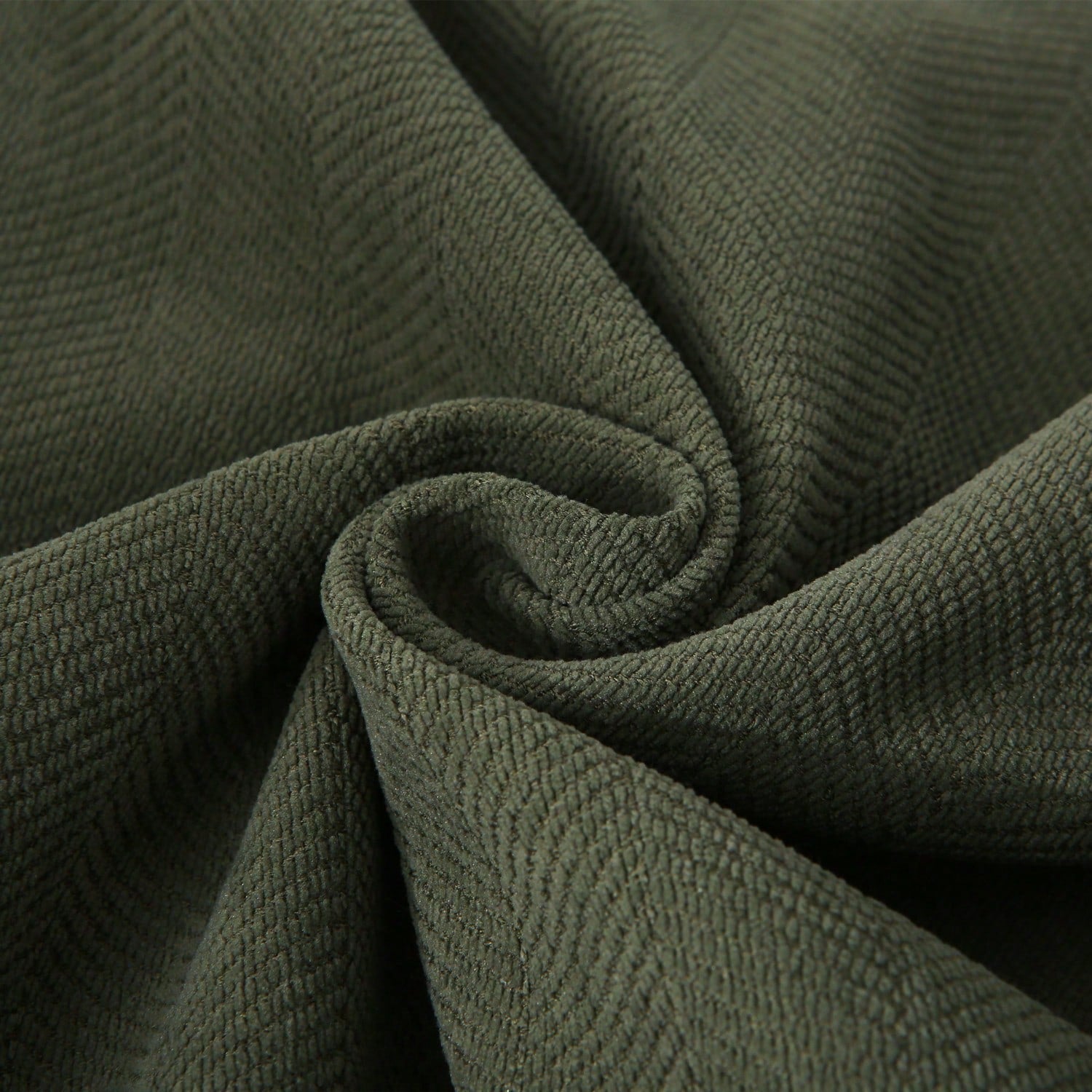 1pc Olive Green Herringbone Style Tassel Trim Cushion Cover, Soft & Comfortable Sofa Throw Pillow, Seasonal Home Decor Pillow, Modern Farmhouse Style Dining Chair Pillow