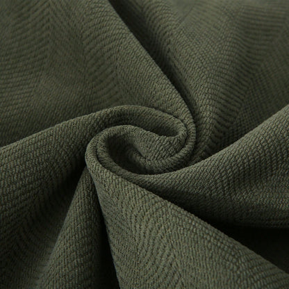 1pc Olive Green Herringbone Style Tassel Trim Cushion Cover, Soft & Comfortable Sofa Throw Pillow, Seasonal Home Decor Pillow, Modern Farmhouse Style Dining Chair Pillow